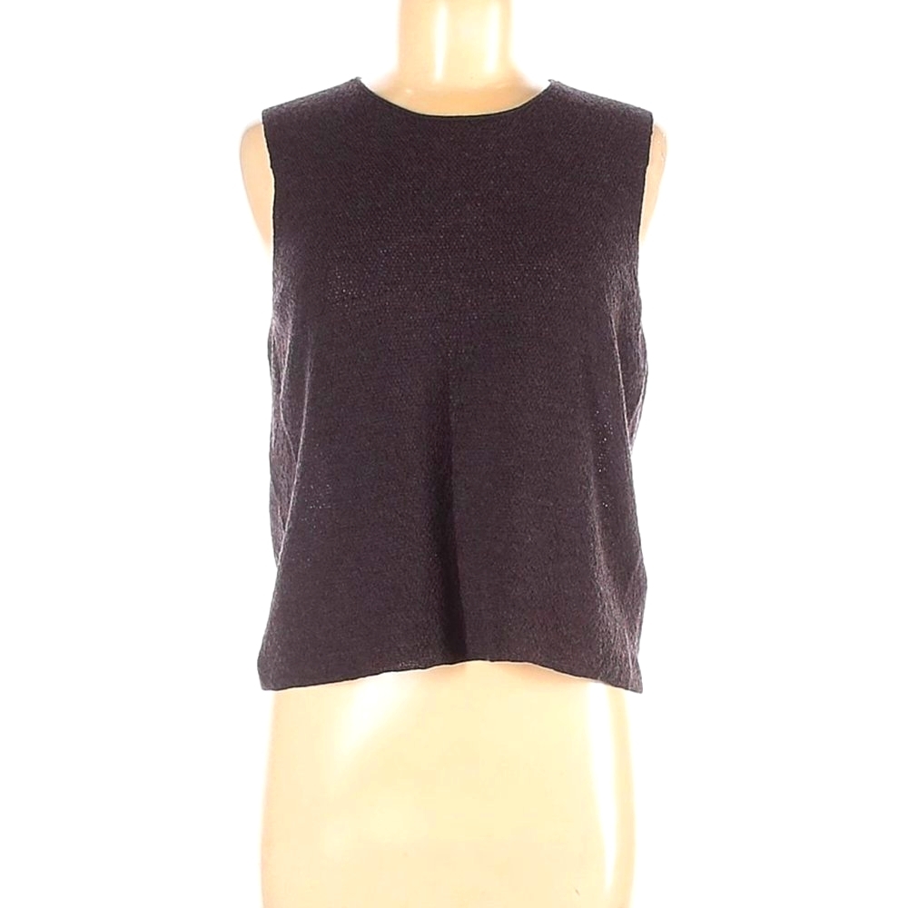 Eileen Fisher Wool Black Top
